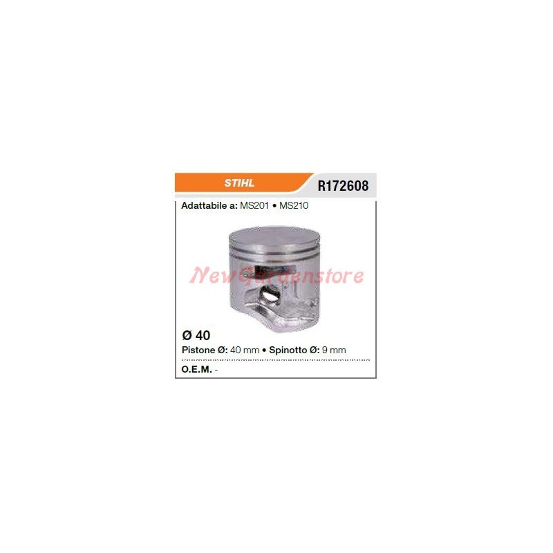 Segmentos de bulón de pistón de motosierra STIHL MS201 210 172608