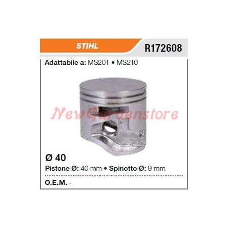 Segments d'axe de piston de la tronçonneuse STIHL MS201 210 172608 | Newgardenstore.eu