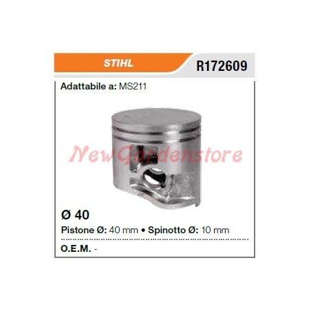 Segments de l'axe de piston de la tronçonneuse STIHL MS211 172609 | Newgardenstore.eu