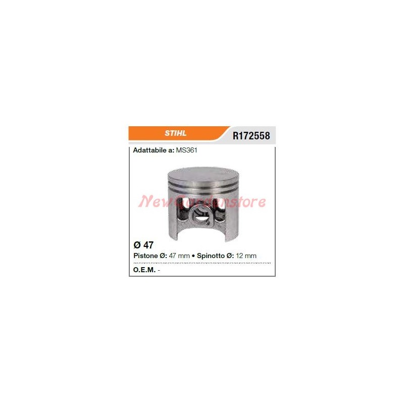 Segments d'axe de piston STIHL tronçonneuse MS361 172558