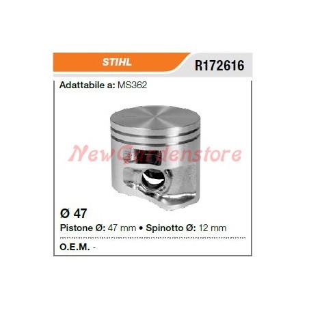 Pistone segmenti spinotto STIHL motosega MS362 172616 | Newgardenstore.eu