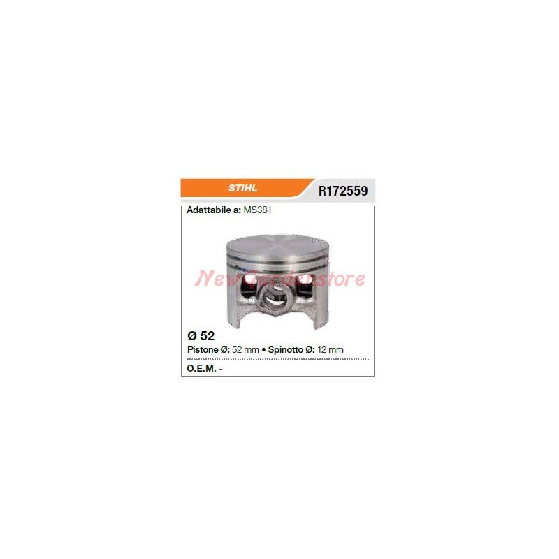 Segmentos de bulón de pistón de motosierra STIHL ms381 172559