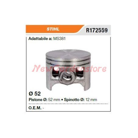 Segments d'axe de piston de tronçonneuse STIHL ms381 172559 | Newgardenstore.eu