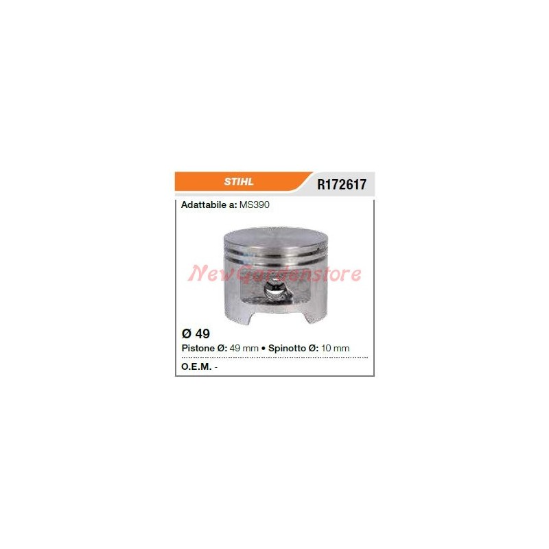 Pistone segmenti spinotto STIHL motosega MS390 172617