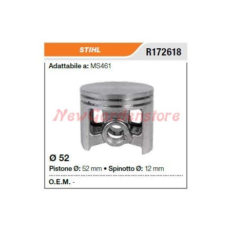 Segments d'axe de piston STIHL pour tronçonneuse ms461 172618 | Newgardenstore.eu