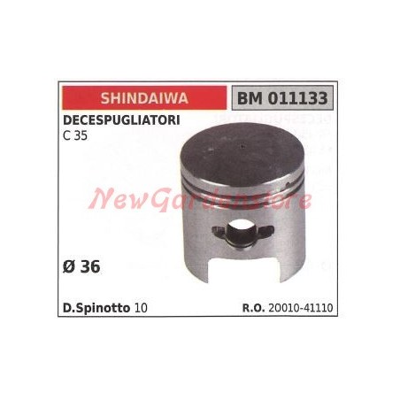 Pistón SHINDAIWA para desbrozadora C35 011133 | Newgardenstore.eu