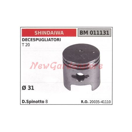 Pistón desbrozadora SHINDAIWA T20 011131 | Newgardenstore.eu