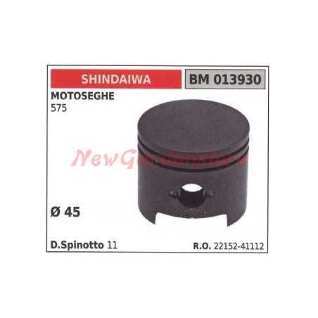 Motosierra SHINDAIWA Pistón 575 013930 | Newgardenstore.eu