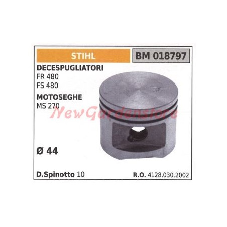 STIHL FR480 FS480 piston de débroussailleuse 018797 | Newgardenstore.eu