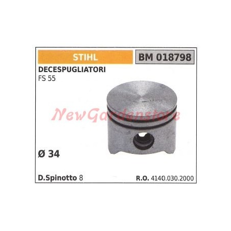 Piston STIHL pour débroussailleuse FS55 018798 | Newgardenstore.eu