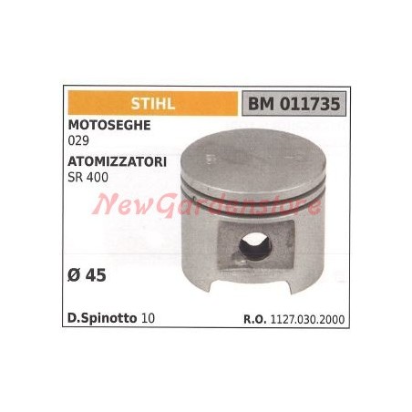 Piston de tronçonneuse STIHL 029 011735 | Newgardenstore.eu