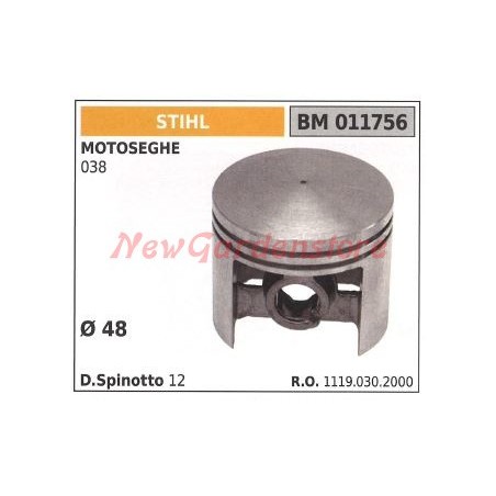 STIHL piston pour tronçonneuse 038 011756 | Newgardenstore.eu