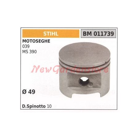 Piston STIHL pour tronçonneuse segments modèle 039 MS390 011739 | Newgardenstore.eu