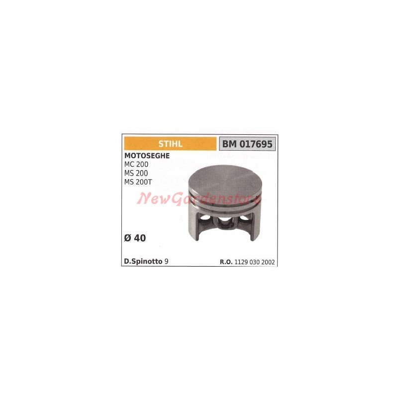 Piston STIHL pour tronçonneuse MC200 MS200T 017695