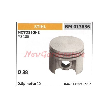 STIHL Piston pour tronçonneuse MS180 013836 | Newgardenstore.eu