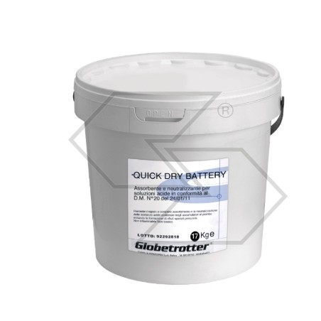 Battery acid absorption powder content 17 kg | Newgardenstore.eu