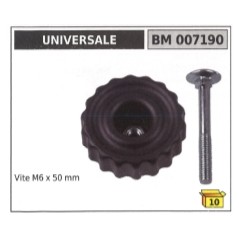 Fixation du bouton de la tondeuse UNIVERSAL avec écrou et vis M6 x 50 mm 007190