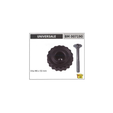 Fixation du bouton de la tondeuse UNIVERSAL avec écrou et vis M6 x 50 mm 007190 | Newgardenstore.eu