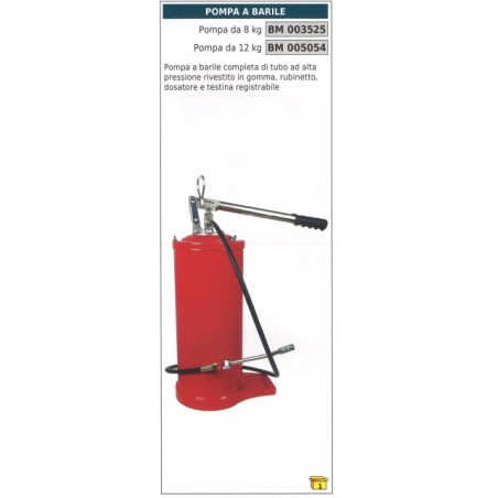 Bomba de barril de 12 kg completa con grifo de manguera de alta presión revestida de goma | Newgardenstore.eu