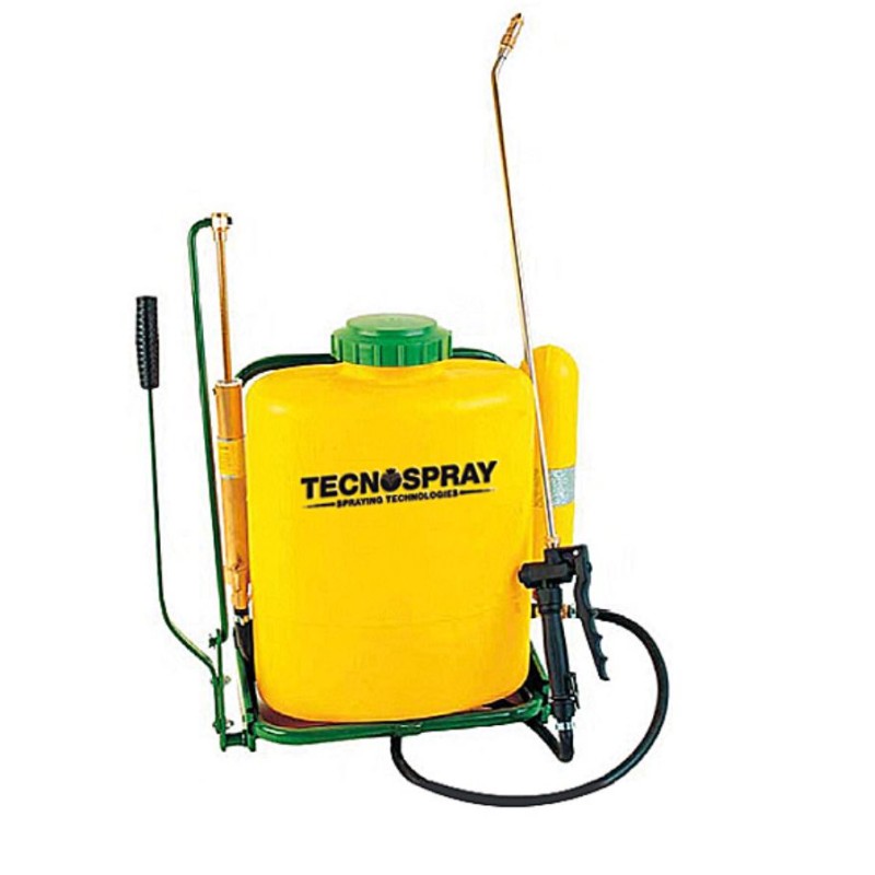 Pulvérisateur à dos TECNOSPRAY P15S/694 avec lance 15 L capacité de pompage laiton