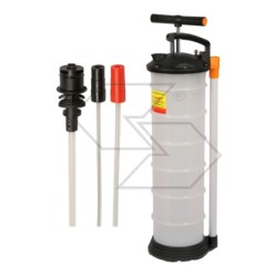 Hand pump for emptying engine oil with guide nozzle capacity 6.5 litres