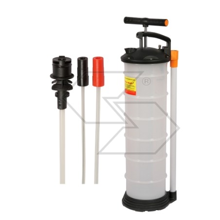 Bomba manual para vaciado de aceite de motor con boquilla guía capacidad 6,5 litros | Newgardenstore.eu