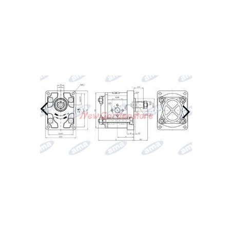 Pompe hydraulique groupe 2 type C42X AMA 04414