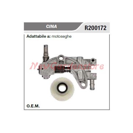 Bomba de aceite motosierra CINA KT 5200 u otros modelos con engranaje helicoidal R200172 | Newgardenstore.eu