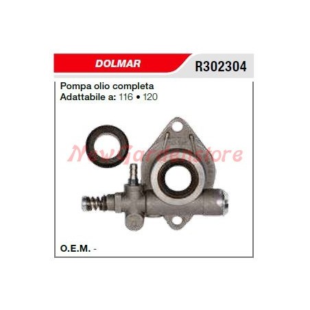 Bomba de aceite compatible motosierra DOLMAR 116 120 R302304 | Newgardenstore.eu