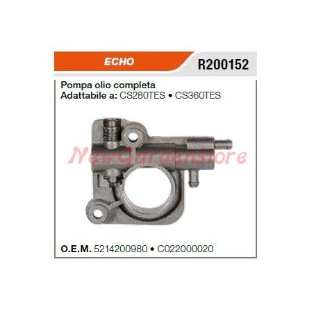 ECHO chainsaw oil pump CS280TES CS360TES R200152 | Newgardenstore.eu