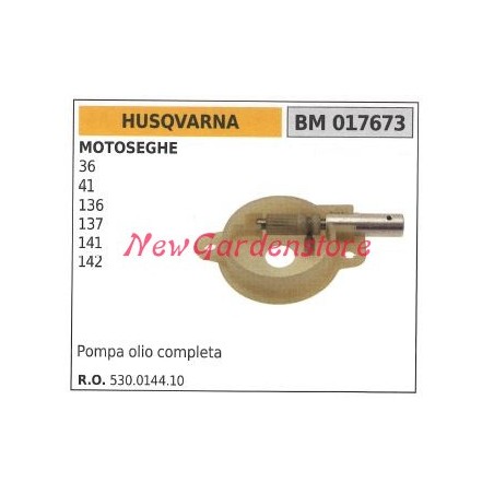 Pompe à huile HUSQVARNA moteur de tronçonneuse 36 40 41 136 137 141 142 017673 | Newgardenstore.eu