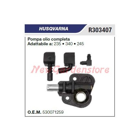 Bomba de aceite motosierra HUSQVARNA modelos 235 340 245 R303407 | Newgardenstore.eu