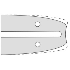 Kettensägeschiene Länge 35cm Teilung 3/8'' dick 1,3mm kompatibel OREGON A041 | Newgardenstore.eu
