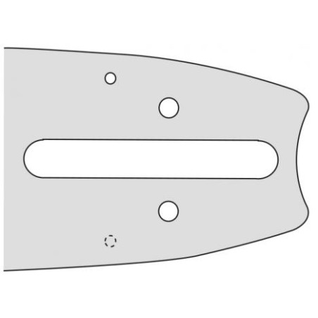 Barra motosega lunghezza 38cm passo 3/8'' spessore 1.6mm compatibile OREGON D025