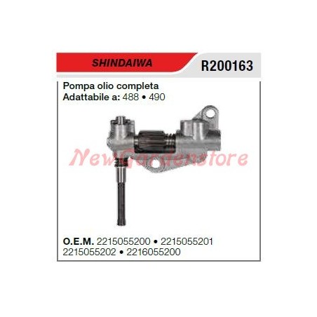 Oil pump SHINDAIWA chainsaw 488 490 R200163 | Newgardenstore.eu