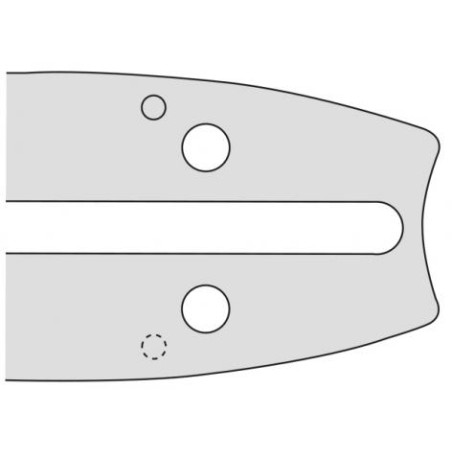 Barra motosega lunghezza 40 cm passo catena 3/8'' spessore 1.5 mm OREGON D024