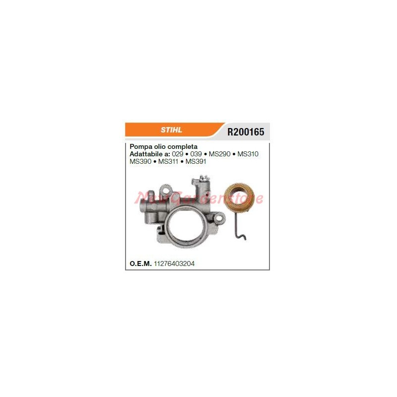 Bomba de aceite motosierra STIHL 029 039 MS290 MS310 MS390 MS311 MS391 R200165