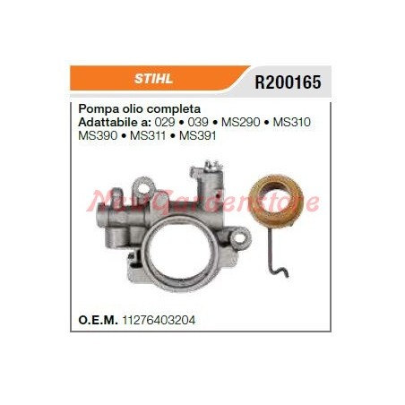 Bomba de aceite motosierra STIHL 029 039 MS290 MS310 MS390 MS311 MS391 R200165 | Newgardenstore.eu