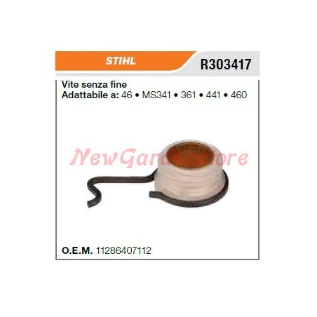 Bomba de aceite para motosierras STIHL 034 036 MS360 R303415 | Newgardenstore.eu