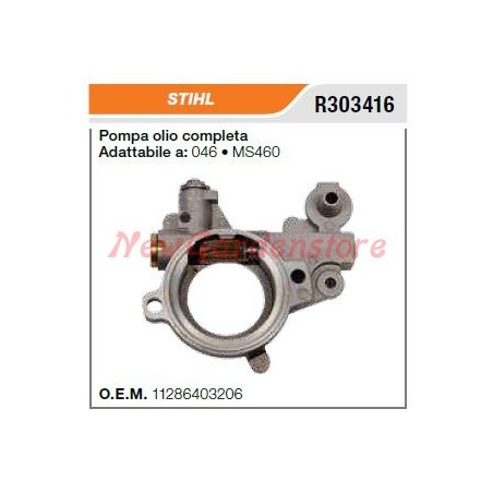 Bomba de aceite para motosierras STIHL 046 MS460 R303416 | Newgardenstore.eu