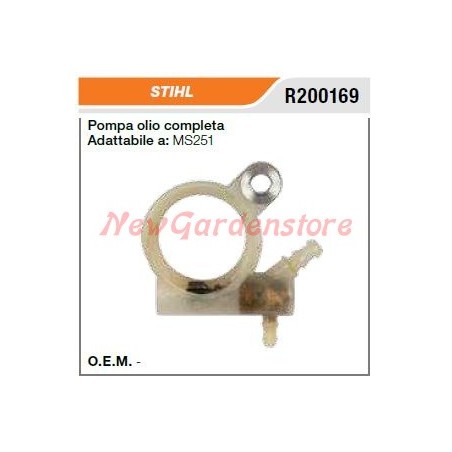 Bomba de aceite para motosierras STIHL MS251 R200169 | Newgardenstore.eu