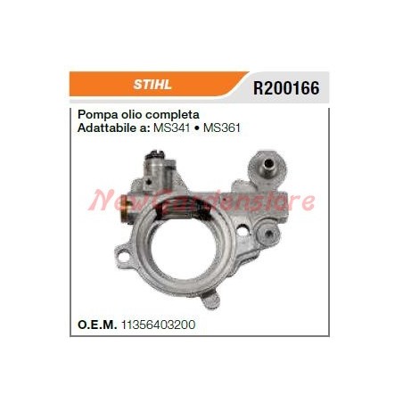 STIHL chainsaw oil pump MS341 361 R200166 | Newgardenstore.eu