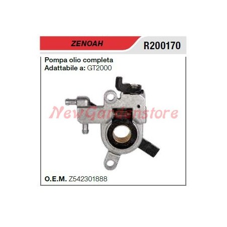 Oil pump ZENOAH GT2000 brushcutter R200170 | Newgardenstore.eu