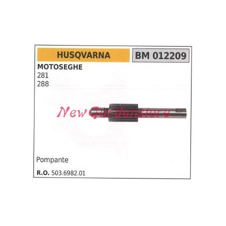 Bomba Bomba de aceite HUSQVARNA motor motosierra 281 288 012209 | Newgardenstore.eu