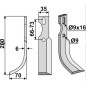 Kettenhacke Fräse Fräserblatt 350-667 350-666 UNIVERSAL dx sx