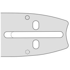 Kettensägeschiene Länge 40cm Teilung 3/8'' dick 1.5mm kompatibel OREGON D176 | Newgardenstore.eu