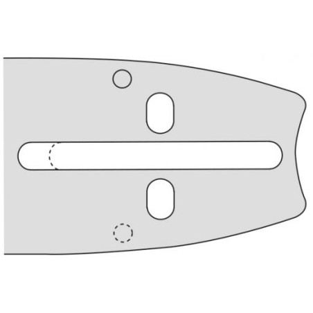 Barra motosega lunghezza 40cm passo 3/8'' spessore 1.5mm compatibile OREGON D176