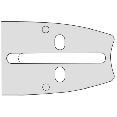 Kettensägeschiene Länge 40cm Teilung 3/8'' dick 1.5mm kompatibel OREGON D176