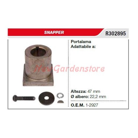 Portalama supporto mozzo lama SNAPPER tagliaerba rasaerba R302895 1-2927 | Newgardenstore.eu