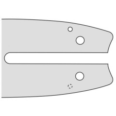 Barra de motosierra longitud 40cm distancia entre ejes 325'' espesor 1.6mm compatible OREGON A074